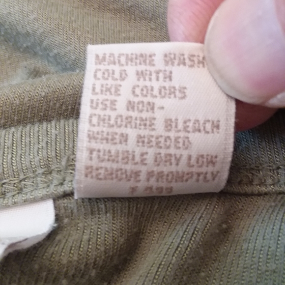 S370. Cherokee. Green pullover tank top. Small - Picture 5 of 5